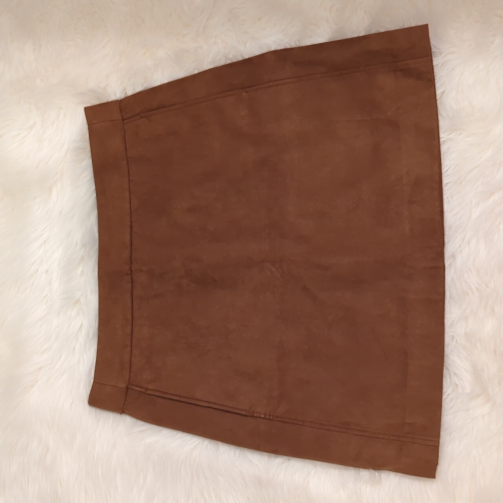 J Crew Brown Suede Skirt